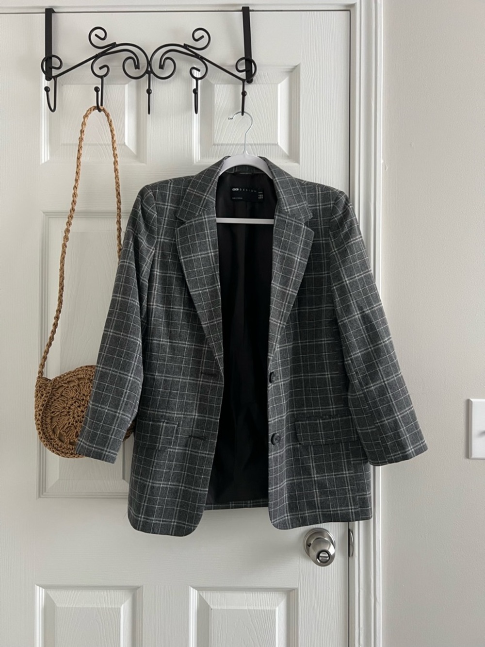 ASOS DESIGN Petite mix & match blazer in preppy plaid